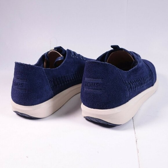 Toms Men's Del Rey Shoe 10011020 Navy Woven Suede - Picture 4 of 11